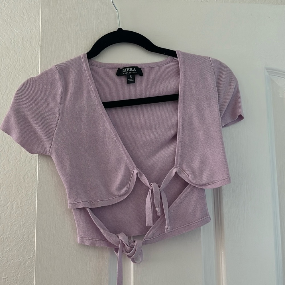 lilac crop top